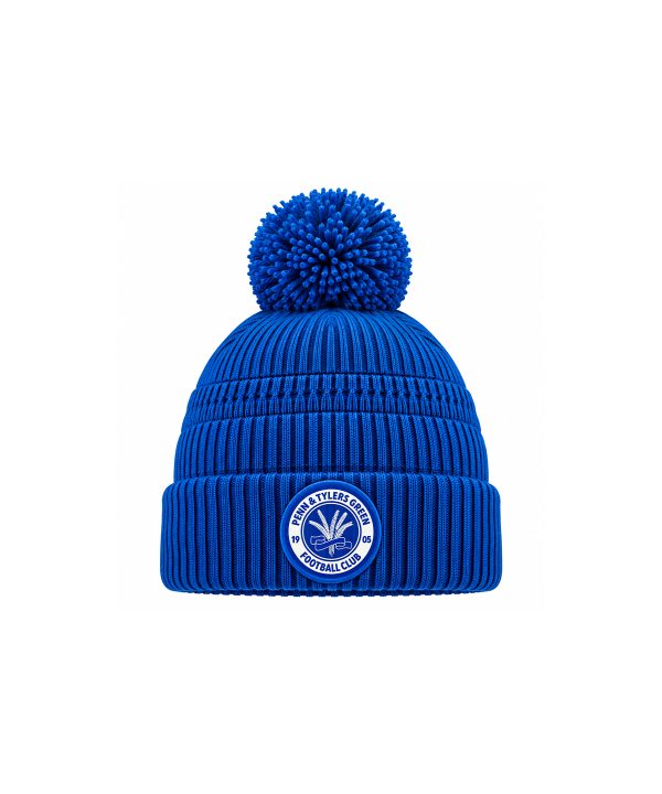 Royal Blue PTGFC Crest Fleece Lined Beanie