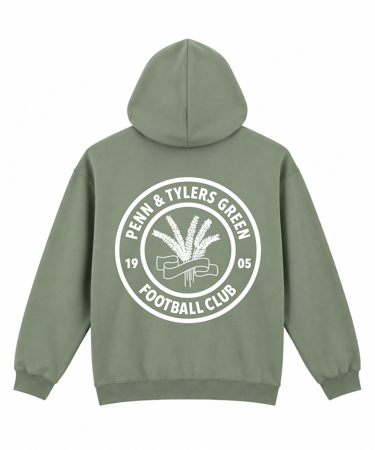 Sage Green PTGFC Statement Crest Hoodie - Image 2